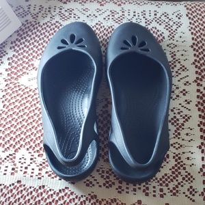 Womens black Crocs